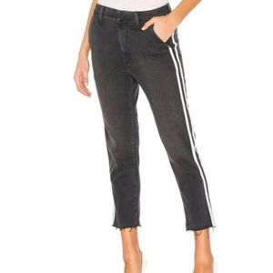 Mother The Shaker Prep Fray Black Jeans